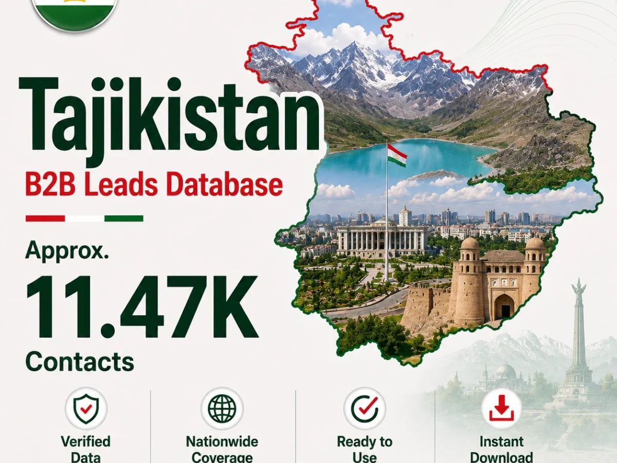 Tajikistan B2B Leads Database