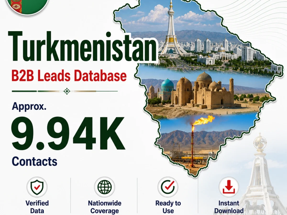 Turkmenistan B2B Leads Database