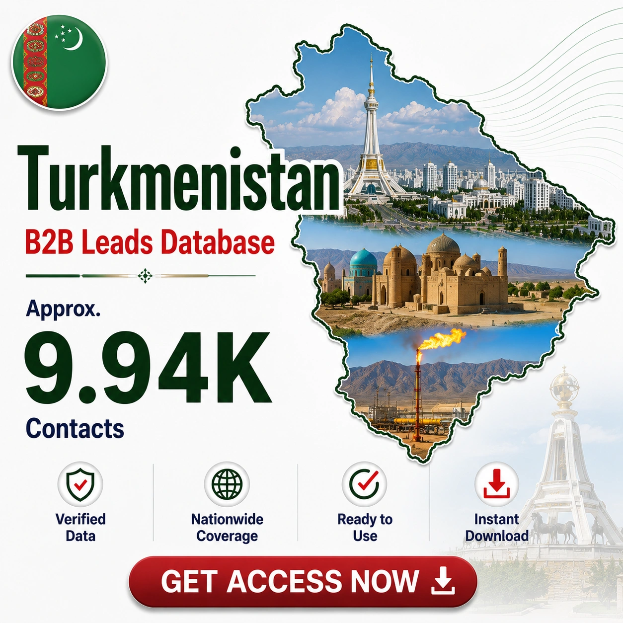 Turkmenistan B2B Leads Database